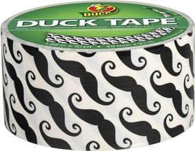 img 3 attached to 🦆 Duck Brand 281026 Printed Duct Tape, Mustache Design, 1.88 Inches x 10 Yards, Single Roll