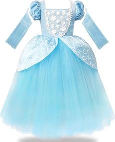 img 3 attached to Cinderella Costume Princess Halloween Sleevelet: Enchant Your Halloween Night