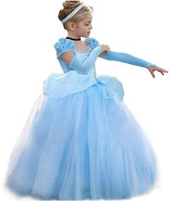 img 4 attached to Cinderella Costume Princess Halloween Sleevelet: Enchant Your Halloween Night