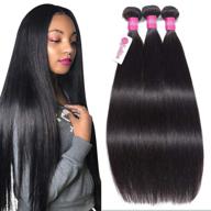 brazilian straight bundles unprocessed bleached logo