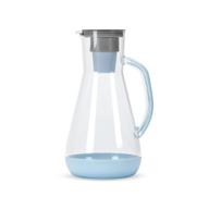 💧 hydros 64oz water filter pitcher: fast flo tech, quick 60 second fill-up, 8 cup capacity, bpa free - blue logo