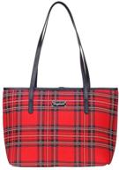 👜 stylish signare tapestry shoulder bag tote bag for women - red royal stewart tartan design (coll-rstt) logo