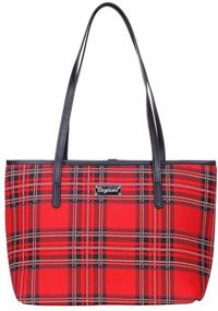 img 4 attached to 👜 Stylish Signare Tapestry Shoulder Bag Tote Bag for Women - Red Royal Stewart Tartan Design (COLL-RSTT)