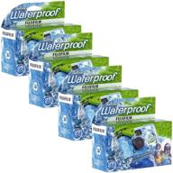 📸 fujifilm quick snap waterproof 35mm single use camera 4 pack - blue/green/white: immersive underwater photography made easy! logo