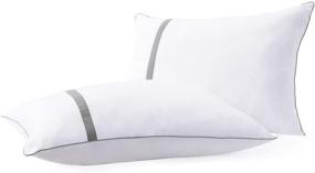 img 4 attached to Youthful bird Bed Pillows for Quality Sleep - 2 Pack, Superior Softness & Comfort, Enhance Sleep Quality, Ideal for Stomach or Back Sleepers