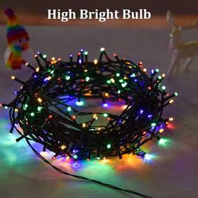img 3 attached to 🌈 Multicolor Solar String Lights Outdoor - 78.8FT 200 LED Solar Christmas Lights with 8 Lighting Modes for Indoor/Outdoor Garden, Patio, Backyard, Xmas, Wedding Party, Camping Decor