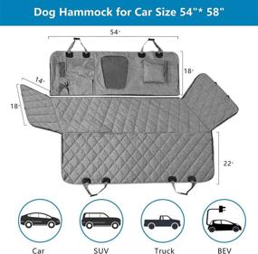 img 3 attached to ELLONI Backseat Dog Cover Scratch Proof