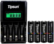 tipsun rechargeable battery charger batteries logo