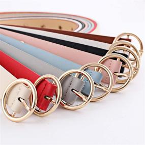 img 3 attached to Vpogn Womens Leather Fashion Waist Women's Accessories