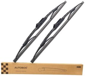 img 4 attached to 🚗 High-Quality AUTOBOO Replacement Wiper Blades for Wrangler TJ (1997-2006) - Set of 2 Blades, 13 inch