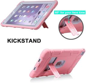 img 3 attached to PPSHA iPad 6th Generation Cases - Hybrid Shockproof Rugged Drop Protection Cover with Kickstand for New iPad 9.7 Inch A1893/A1954/A1822/A1823