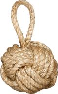 marseille knot door stopper: stylishly practical anchor for any space - 3.3 lbs jute design logo