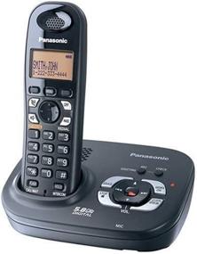 img 1 attached to 📞 Panasonic KX-TG4321B: Expandable Digital Cordless Answering System with Single Handset - 5.8 GHz