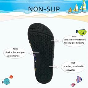 img 2 attached to 👟 MIG HOG Fast Dry Non-Slip Water Shoes for Kids - Ideal Aqua Socks for Beach, Pool, Boys, Girls, Toddlers