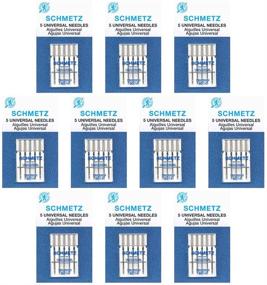 img 3 attached to 🧵 High-Quality 90/14 Schmetz Universal Sewing Machine Needles - 10 Cards in a Box