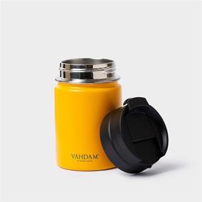 img 2 attached to ☕ VAHDAM 8.8oz/260ml Stainless Steel Tumbler - Yellow, Vacuum Insulated Coffee Mug Double Wall, Sweat-Proof Sipper Tumbler with Lid for Hot and Cold Drinks, Travel Coffee Sports Tumbler with Enhanced SEO