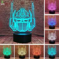 fanrui cool transformers bots optimus prime action figure autobots 3d knight trans figure - led night light decor - perfect xmas gift for boys, kids, teens - color changing - fans man holiday toys логотип