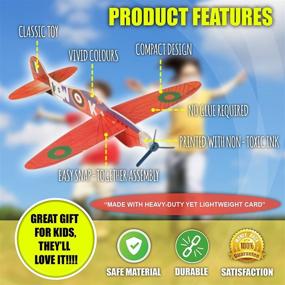 img 2 attached to Flying Gliders Airplane ✈️ Toys: Experience Endless Fun with TWIDDLERS!