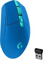 🖱️ logitech g305 lightspeed wireless gaming mouse - hero 12k sensor, 12,000 dpi, lightweight, 6 programmable buttons, 250h battery life, on-board memory - blue (pc/mac) logo