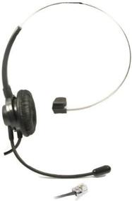 img 2 attached to 🎧 High-quality Call Center Headset Headphones with Adjustable Volume and Mute Control for Polycom SoundPoint IP Phone Series, Models 300 301 430 500 501 550 600 601 650 IP Telephone