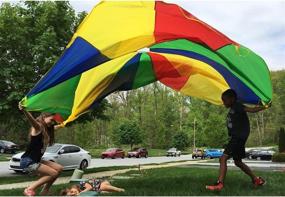 img 3 attached to Rainbow Handled Everfunny Parachute Children