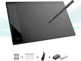 img 4 attached to 🖌️ VEIKK A30 V2 Drawing Tablet 10x6 Inch Graphics Tablet - Battery-free Pen, 8192 Pressure Levels, Touch Pad Design with 4 Touch Keys and Gesture Pad