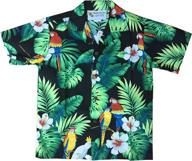 hawaii tropical parrot hawaiian broader white boys' clothing : tops, tees & shirts logo