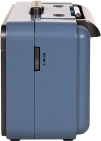 img 2 attached to 📻 Портативный кассетный плеер Crosley CT101A-BL с Bluetooth-функцией и AM/FM радио, синего цвета.
