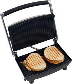 img 3 attached to Chef Buddy 80-1840 Panini Press Grill and Gourmet Sandwich Maker: Embrace Healthy Cooking Delights!