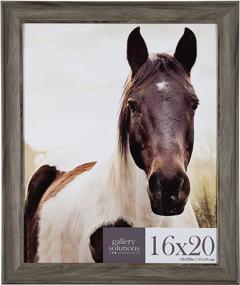 img 4 attached to 🖼️ Gallery Solutions 16x20 Large Wall Hanging Picture Poster Frame, 16x20, Gray