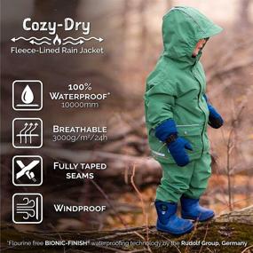 img 1 attached to Stay Snug and Dry with JAN JUL Waterproof Fleece Lined Boys' Jackets & Coats