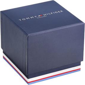 img 1 attached to Часы Tommy Hilfiger для женщин в спортивном стиле из нержавеющей стали с кварцевым механизмом, кожаный ремешок коричневого цвета, шампанский оттенок, размер 17 (модель: 1781790)