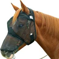 🐴 cashel quiet ride long nose horse fly mask (qrhl): optimal black fly protection logo