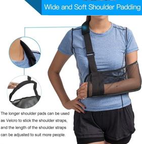 img 1 attached to TODDOBRA Mesh Arm Shoulder Sling - Medical Shoulder Immobilizer for Shower - Adjustable Arm Brace for Torn Rotator Cuff Injury - Right Left Arm, Men Women - Elbow, Wrist Support - 5 Sets Guaranteed with Full Refund!