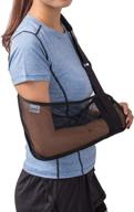 toddobra mesh arm shoulder sling - medical shoulder immobilizer for shower - adjustable arm brace for torn rotator cuff injury - right left arm, men women - elbow, wrist support - 5 sets guaranteed with full refund! логотип