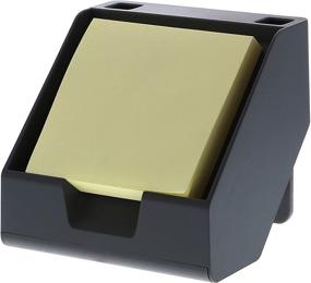 img 4 attached to Bostitch Konnect Sticky Note Holder + Business Card Stand: Organize in Style with Pen Holders, Gray