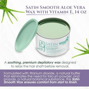 img 2 attached to 🪒 Aloe Vera Hair Removal Wax - Satin Smooth 14oz.