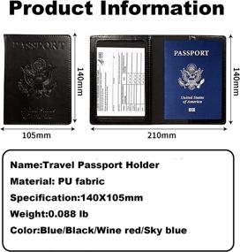 img 3 attached to Passport Vaccine Card Holder Waterproof Travel Accessories and Passport Covers