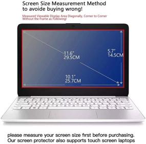 img 3 attached to ✋ Premium 2-Pack 11.6 Inch Anti-Blue Light Laptop Screen Protectors: Eye Protection, Anti-Glare, Blue Light Blocking Filter for 11.6" Laptops with 16:9 Aspect Ratio