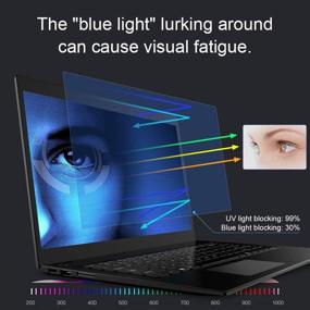img 1 attached to ✋ Premium 2-Pack 11.6 Inch Anti-Blue Light Laptop Screen Protectors: Eye Protection, Anti-Glare, Blue Light Blocking Filter for 11.6" Laptops with 16:9 Aspect Ratio