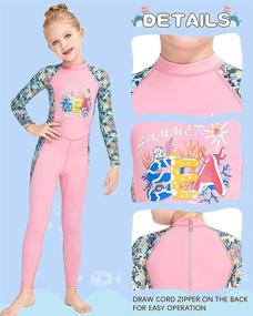 img 2 attached to 👶 Quick Dry Kids Full Body Swimsuit: Rash Guard Wetsuit for Boys & Girls - Long Sleeve, One Piece Children Swimwear for Water Sports