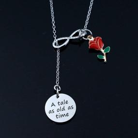 img 2 attached to G-Ahora Beauty and The Beast Bracelet Necklace: A Timeless Tale of Belle's Jewelry