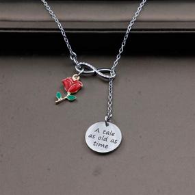 img 1 attached to G-Ahora Beauty and The Beast Bracelet Necklace: A Timeless Tale of Belle's Jewelry