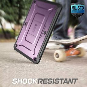 img 1 attached to 🦄 SUPCASE Unicorn Beetle Pro Series Case for Galaxy Tab A 10.1 (2019 Release) - Heavy Duty Tablet Case with Built-in Screen Protector (Purple)