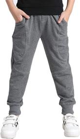 img 3 attached to 👖 BASELE Fashion Sweatpants - Athletic Drawstring Boys' Clothing and Bottoms