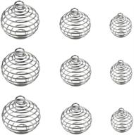 silver plated spiral spring pendants logo