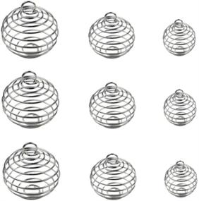 img 4 attached to Silver Plated Spiral Spring Pendants