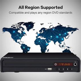 img 3 attached to 📀 DVD Player for TV with HDMI & AV Output (Includes HDMI & AV Cable) - All-Region Free, USB/MIC Input, DVD/CD/MP3 Disc Player - Home CD Players