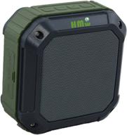 🔊 hmw outdoor m4: the ultimate waterproof portable bluetooth 4.0 wireless square shower speaker – green logo