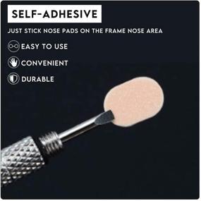 img 2 attached to 👃 100 Pairs Soft Foam Nose Pads: Anti-Slip & Self-Adhesive for Glasses, Comfortable & Makeup-Friendly (Nude Color)